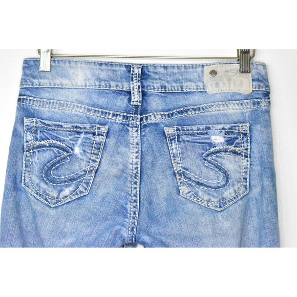 Silver Jeans Suki Slim Boot Jeans Women's 26x31 Mid Rise Bootcut Stretch Denim - Picture 11 of 13